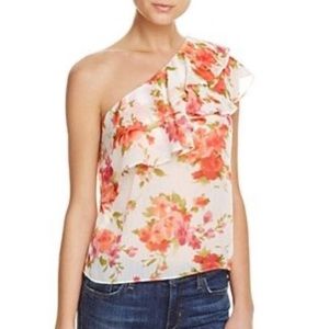 One shoulder ruffle top